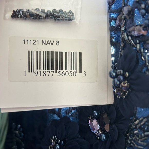 Mac Duggal 11121 EMBELLISHED ILLUSION LONG SLEEVE A LINE GOWN - Picture 10 of 14